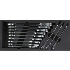 FÖRCH Maul-Ring-Ratschenschlüssel-Satz Mit Gelenk | VS-GELENK-MA-RI-RA-SATZ 12TLG