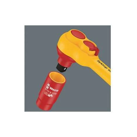 Wera 8100 SB VDE 1 Zyklop Knarrensatz, Isoliert, Umschalthebel, 3/8-Antrieb, Metrisch 4 Wera 8100 SB VDE 1 Zyklop Knarrensatz, Isoliert, Umschalthebel, 3/8-Antrieb, Metrisch – Bild 2