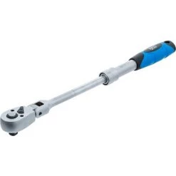 BGS Technic Umschaltknarre, Ausziehbar, Abwinkelbar | Abtrieb Außenvierkant 10 Mm (3/8") | 240 - 340 Mm