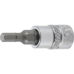BGS Technic Bit-Einsatz | Antrieb Innenvierkant 6,3 Mm (1/4") | Innensechskant 4 Mm