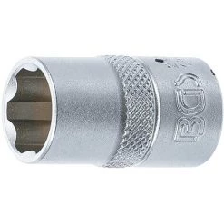 BGS Technic Steckschlüssel-Einsatz Super Lock | Antrieb Innenvierkant 12,5 Mm (1/2") | SW 15 Mm