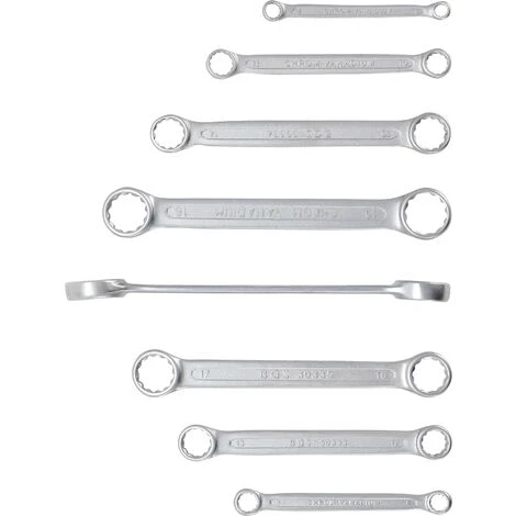 BGS Technic Doppel-Ringschlüssel-Satz | Extra Flach | SW 6 - 22 Mm | 8-tlg. 4 BGS Technic Doppel-Ringschlüssel-Satz | Extra Flach | SW 6 - 22 Mm | 8-tlg. – Bild 2