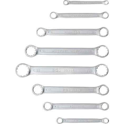 BGS Technic Doppel-Ringschlüssel-Satz | Extra Flach | SW 6 - 22 Mm | 8-tlg. 5 BGS Technic Doppel-Ringschlüssel-Satz | Extra Flach | SW 6 - 22 Mm | 8-tlg. – Bild 3