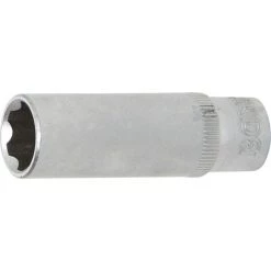 BGS Technic Steckschlüssel-Einsatz Super Lock, Tief | Antrieb Innenvierkant 6,3 Mm (1/4") | SW 11 Mm