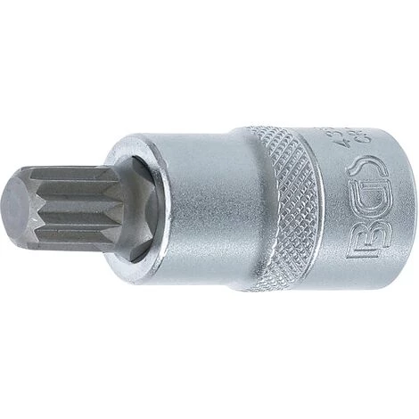 BGS Technic Bit-Einsatz | Antrieb Innenvierkant 12,5 Mm (1/2") | Innenvielzahn (für XZN) M12 3 BGS Technic Bit-Einsatz | Antrieb Innenvierkant 12,5 Mm (1/2") | Innenvielzahn (für XZN) M12