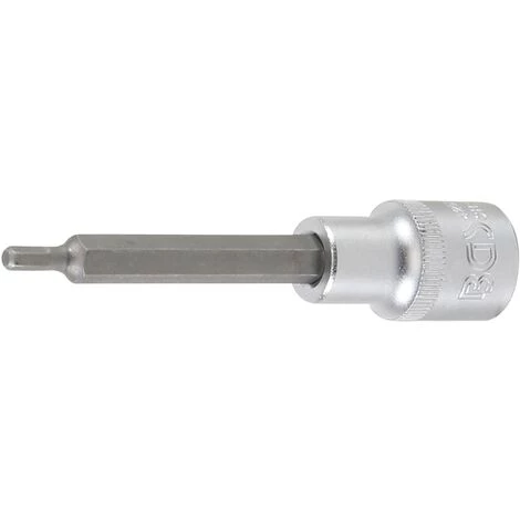 BGS Technic Bit-Einsatz | Länge 100 Mm | Antrieb Innenvierkant 12,5 Mm (1/2") | Innensechskant 4 Mm 3 BGS Technic Bit-Einsatz | Länge 100 Mm | Antrieb Innenvierkant 12,5 Mm (1/2") | Innensechskant 4 Mm