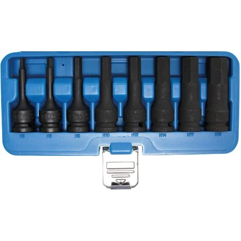 BGS Technic Kraft-Bit-Einsatz-Satz | Antrieb Innenvierkant 12,5 Mm (1/2") | Innensechskant 5 - 19 Mm | 8-tlg. 3 BGS Technic Kraft-Bit-Einsatz-Satz | Antrieb Innenvierkant 12,5 Mm (1/2") | Innensechskant 5 - 19 Mm | 8-tlg.