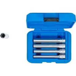 BGS Technic Steckschlüssel-Einsatz-Satz, Sechskant, Extra Tief | Antrieb Innenvierkant 10 Mm (3/8") | SW 8 - 14 Mm | 5-tlg. -Schlüssel Shop 32883709 4