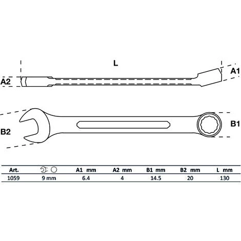BGS Technic Maul-Ringschlüssel | SW 9 Mm 4 BGS Technic Maul-Ringschlüssel | SW 9 Mm – Bild 2
