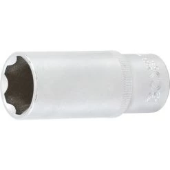 BGS Technic Steckschlüssel-Einsatz Super Lock, Tief | Antrieb Innenvierkant 10 Mm (3/8") | SW 19 Mm