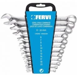12 TLG RING MAULSCHLÜSSEL SATZ 6 - 22 MM MAUL RINGSCHLÜSSEL-SATZ FERVI 0073