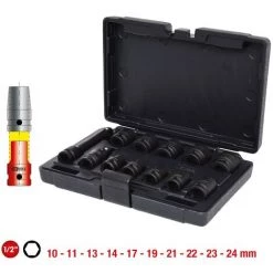 KSTOOLS KS TOOLS 1/2" Sechskant-Kraft-Stecknuss-Satz, Kurz, 12-tlg 9 KSTOOLS KS TOOLS 1/2" Sechskant-Kraft-Stecknuss-Satz, Kurz, 12-tlg -Schlüssel Shop 32957015 3
