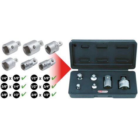 KSTOOLS® KS TOOLS Vergrößerungs- Und Reduzieradapter-Satz, 6-tlg 4 KSTOOLS® KS TOOLS Vergrößerungs- Und Reduzieradapter-Satz, 6-tlg – Bild 2