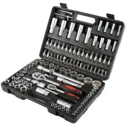 YONGQING Steckschlüsselsatz Knarrenkasten Nusskasten Ratschenkasten 108tlg