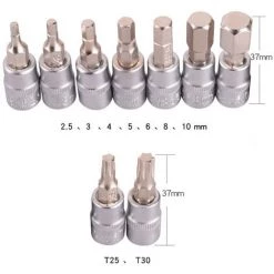 HAPPYSHOPPING 1/4 "DR 1-25Nm Mini Einstellbare Fahrrad Drehmomentschlüssel Set Fahrrad-Befestigungs-Tools Kit Ratsche Mechanische Drehmomentschlüssel Manuelle Schlüssel -Schlüssel Shop 34644132 3