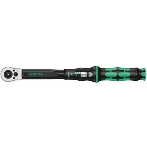 WERA Click-Torque C 2 Push R/L Einstellbarer Drehmomentschlüssel Für Rechts- Und Linksanzug, 20-100 Nm 3 WERA Click-Torque C 2 Push R/L Einstellbarer Drehmomentschlüssel Für Rechts- Und Linksanzug, 20-100 Nm
