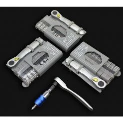 HAPPYSHOPPING 12-teiliges Mini-Ratschen-Schraubendreher-Set Ratschenschlüssel-Set,FO-9212A, Silber - FO-9212A, Silber -Schlüssel Shop 36691779 4