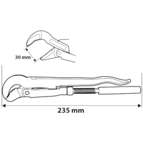 NEO TOOLS Rohrzange Typ S CrV 25 Jahre Garantie 0,5" 6 NEO TOOLS Rohrzange Typ S CrV 25 Jahre Garantie 0,5" – Bild 4