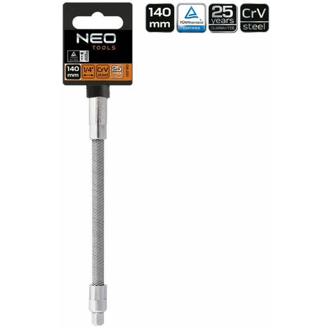 NEO TOOLS Flexible Verlängerung Steckschlüssel 140 Mm 1/4" 4 NEO TOOLS Flexible Verlängerung Steckschlüssel 140 Mm 1/4" – Bild 2