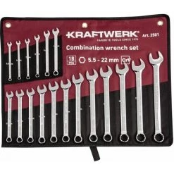 KRAFTWERK Gabelringschlüssel-Satz 55-22 Mm 18 - Tlg
