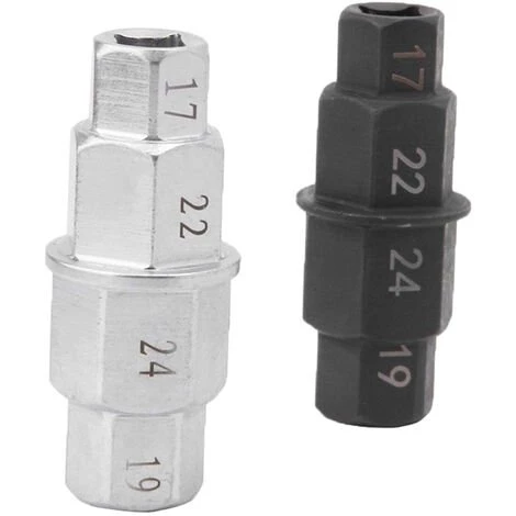 HAPPYSHOPPING Motorräder Sechskant-Achswerkzeug 17mm 19mm 22mm 24mm Achse Sechskant-Inbus-Spindel-Fahrer-Spindel-Steckschlüssel-Adapter,Silber - Silber 4 HAPPYSHOPPING Motorräder Sechskant-Achswerkzeug 17mm 19mm 22mm 24mm Achse Sechskant-Inbus-Spindel-Fahrer-Spindel-Steckschlüssel-Adapter,Silber - Silber – Bild 2