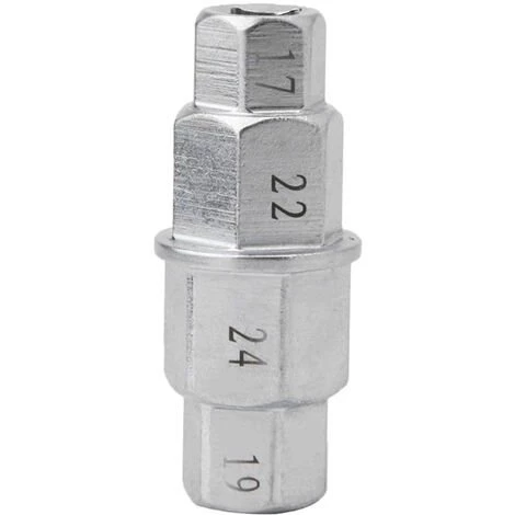 HAPPYSHOPPING Motorräder Sechskant-Achswerkzeug 17mm 19mm 22mm 24mm Achse Sechskant-Inbus-Spindel-Fahrer-Spindel-Steckschlüssel-Adapter,Silber - Silber 7 HAPPYSHOPPING Motorräder Sechskant-Achswerkzeug 17mm 19mm 22mm 24mm Achse Sechskant-Inbus-Spindel-Fahrer-Spindel-Steckschlüssel-Adapter,Silber - Silber – Bild 5