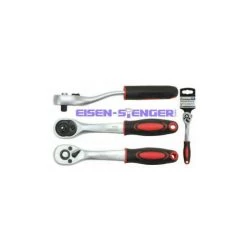 BGS TECHNIC Umschaltknarre | Feinverzahnt | Abtrieb Außenvierkant 6,3 Mm (1/4")