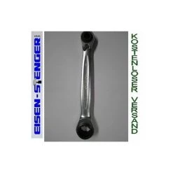 KS-TOOLS 4 In 1 GEARplus Umschaltbar Doppel-Ratschenringschlüssel, 10x13x17x19mm