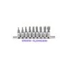 BGS TECHNIC Bit-Einsatz-Satz | Antriebe Innenvierkant 6,3 Mm (1/4") | Innensechskant 3/32" - 3/8" | Zollgrößen | 9-tlg.