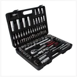 BGS Technic Steckschlüssel Satz Bit Satz 6,3 Mm 1/4" + 12,5 Mm 1/2" 94 Tlg ( 2296 )