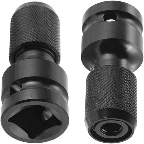 ABCRITAL 2 Stück Steckschlüssel-Adapter 1/2 "Quadrat Auf 1/4" Sechskantratsche Steckschlüssel Schnellspannfutter Konverter Für Schlagschrauber Und Schraubendreher Bithalter 3 ABCRITAL 2 Stück Steckschlüssel-Adapter 1/2 "Quadrat Auf 1/4" Sechskantratsche Steckschlüssel Schnellspannfutter Konverter Für Schlagschrauber Und Schraubendreher Bithalter
