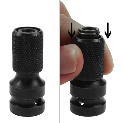 ABCRITAL 2 Stück Steckschlüssel-Adapter 1/2 "Quadrat Auf 1/4" Sechskantratsche Steckschlüssel Schnellspannfutter Konverter Für Schlagschrauber Und Schraubendreher Bithalter 5 ABCRITAL 2 Stück Steckschlüssel-Adapter 1/2 "Quadrat Auf 1/4" Sechskantratsche Steckschlüssel Schnellspannfutter Konverter Für Schlagschrauber Und Schraubendreher Bithalter – Bild 3