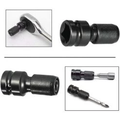 ABCRITAL 2 Stück Steckschlüssel-Adapter 1/2 "Quadrat Auf 1/4" Sechskantratsche Steckschlüssel Schnellspannfutter Konverter Für Schlagschrauber Und Schraubendreher Bithalter 11 ABCRITAL 2 Stück Steckschlüssel-Adapter 1/2 "Quadrat Auf 1/4" Sechskantratsche Steckschlüssel Schnellspannfutter Konverter Für Schlagschrauber Und Schraubendreher Bithalter -Schlüssel Shop 41597223 5