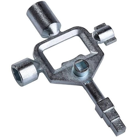 ECI TOOLS ZTBS0010 Schaltschrank Schlüssel Multifunktionsschlüssel Absperrhahn Universalschlüssel Ventil Schaltkasten Heizventil 3 ECI TOOLS ZTBS0010 Schaltschrank Schlüssel Multifunktionsschlüssel Absperrhahn Universalschlüssel Ventil Schaltkasten Heizventil