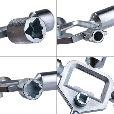 ECI TOOLS ZTBS0010 Schaltschrank Schlüssel Multifunktionsschlüssel Absperrhahn Universalschlüssel Ventil Schaltkasten Heizventil 4 ECI TOOLS ZTBS0010 Schaltschrank Schlüssel Multifunktionsschlüssel Absperrhahn Universalschlüssel Ventil Schaltkasten Heizventil – Bild 2