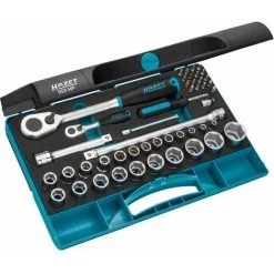HAZET Steckschlüssel Satz 953HP · Vierkant12,5 Mm (1/2 Zoll) · Außen-Sechskant-Tractionsprofil, 47-teilig