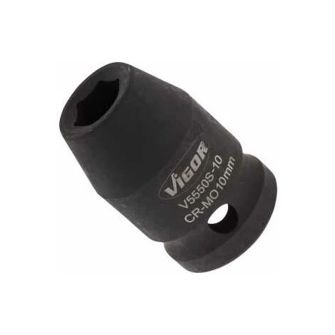 VIGOR Schlagschrauber Steckschlüsseleinsatz, Kurz, Vierkant Hohl 12,5 Mm (1/2), Außen-Sechskant Profil, 10 Mm 6 VIGOR Schlagschrauber Steckschlüsseleinsatz, Kurz, Vierkant Hohl 12,5 Mm (1/2), Außen-Sechskant Profil, 10 Mm – Bild 4