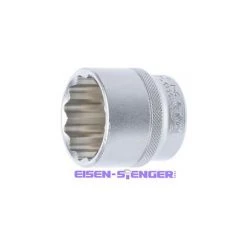 BGS TECHNIC Steckschlüssel-Einsatz Zwölfkant | Antrieb Innenvierkant 12,5 Mm (1/2") | SW 36 Mm
