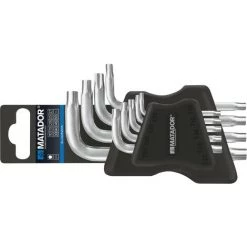 Matador 04439091 Innen-Sechsrund (TX) Winkelschraubendreher-Set T 10, T 15, T 20, T 25, T 27, T 30,