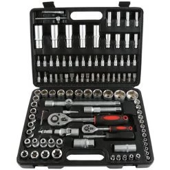 HALOYO Werkzeugkoffer 108tlg Knarren-/Nusskasten Steckschlüssel Ratschen -Schlüssel Shop 46476108 4