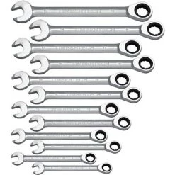 Gizcam Ratschenringschlüssel Set 12tlg. Ratschenschlüssel, Knarrenschlüssel, Maulschlüssel, Ringschlüssel, Ringmaulschlüssel (Modell 2) -Schlüssel Shop 47379085 4