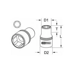 KSTOOLS KS Tools 1/2 Sechskant-Stecknuss, 17 Mm -Schlüssel Shop 48635847 2