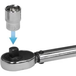 ECD Germany Drehmomentschlüssel Set 6-Teilig 40-210Nm 1/2' CV 470 Mm Lang Inkl. 3 Stecknüsse 17mm, 19mm, 21mm, Verlängerung 125mm, Inkl. Koffer, +/- 4% Toleranz, Reifenschlüssel Auto Steck-Einsätze Nüsse -Schlüssel Shop 49310854 4