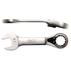 BGS TECHNIC BGS 30713 | RATSCHENRING-MAULSCHLÜSSEL | KURZ | UMSCHALTBAR | SW 13 MM