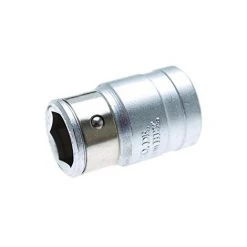 BGS TECHNIC BGS 284 | BIT-ADAPTER MIT HALTEKUGEL | INNENVIERKANT 12,5 MM (1/2'') | INNENSECHSKANT 14 MM
