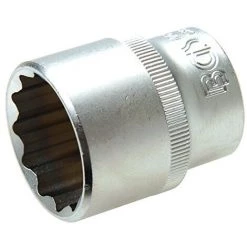 BGS TECHNIC BGS 10645 | STECKSCHLÜSSEL-EINSATZ ZWÖLFKANT | 12,5 MM (1/2'') | SW 27 MM