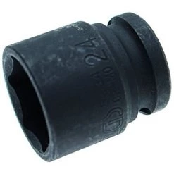 BGS TECHNIC BGS 5224 | KRAFT-STECKSCHLÜSSEL-EINSATZ SECHSKANT | 12,5 MM (1/2'') | SW 24 MM