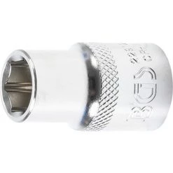 BGS TECHNIC BGS 22912 | STECKSCHLÜSSEL-EINSATZ SECHSKANT | 12,5 MM (1/2'') | SW 12 MM