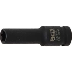 BGS TECHNIC BGS 5204-14 | KRAFT-STECKSCHLÜSSEL-EINSATZ E-PROFIL, TIEF | 12,5 MM (1/2'') | SW E14