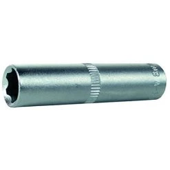 BGS TECHNIC PRO+ BGS 2968 | STECKSCHLÜSSEL-EINSATZ SUPER LOCK, TIEF | 6,3 MM (1/4'') | SW 8 MM | LANG | WELLENPROFIL | CV-STAHL